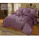 Fully Quilted Palachi Velvet 5pc Bed Spread (Marrygold 4110)