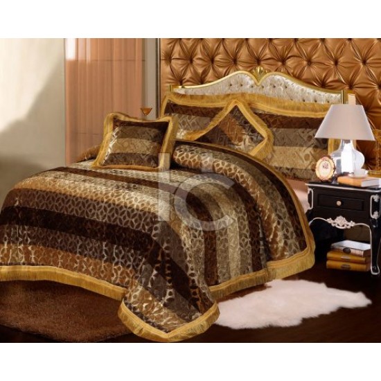 Heavy Palachi Bed Sheet Set 5pcs (Marry Silver 4212)