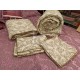 Cotton Flannel Quilt Set 6pcs (Royal Twist 8101)