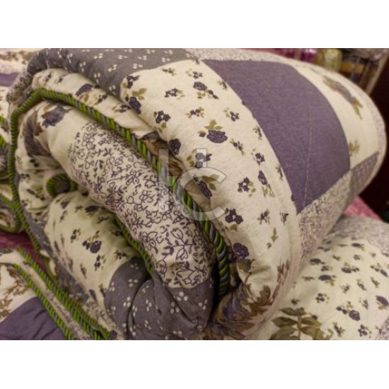 Cotton Flannel Quilt Set 6pcs (Royal Twist 8105)
