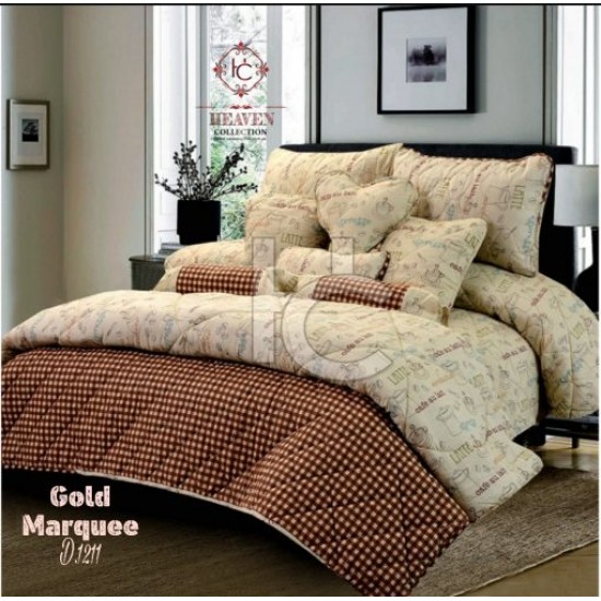Cotton Stripe Quilt Set (Gold Marquee 1211)