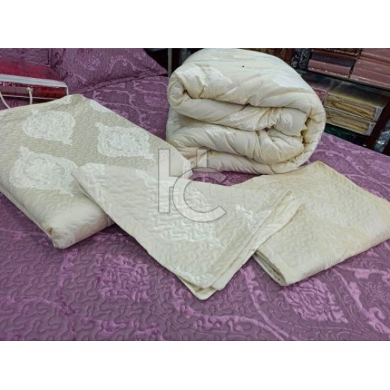 Luxury Quilted & Filled Razai Set 14pcs (Marry Gold Plus 4310)